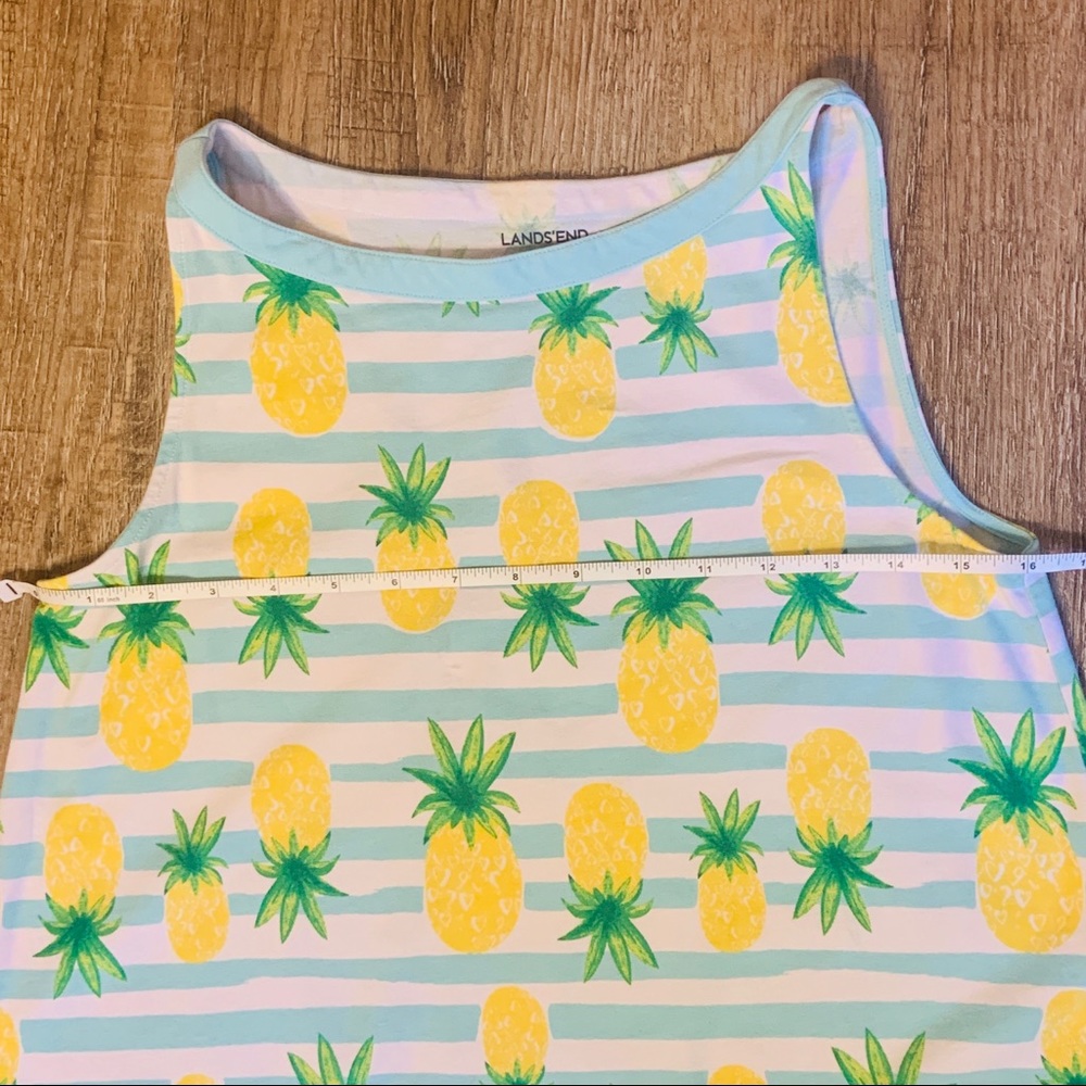 SOLD! Lands’ End Girl’s 16 striped Tank Dress - Picture 13 of 16